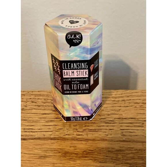 OH K! Cleansing Balm Stick Oil to Foam Essential Oil Ruby Quartz NEW Korean Chok - Picture 3 of 7